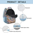 thumbnail image 4 of Vintage Traditional Mandala Student Backpack - Durable Lightweight Bookbag with Breathable Straps, 4 of 6
