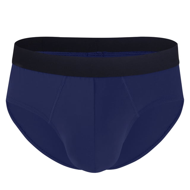 Birdeem Mens Household Fallow Ventilate Polyester Underwear Solid Color Open Briefs