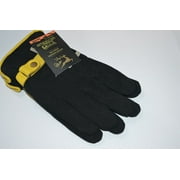 DEERSKIN SUEDE BLACK WITH TAN FULL GRAIN 70 GRAM THINSULATE GLOVES SIZE LARGE