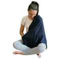 thumbnail image 6 of LK Baby Infinity Nursing Scarf Breastfeeding Cover Ultra Soft Breathable (Grey/Navy), 2pk, 6 of 11