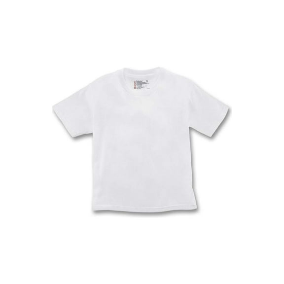 Hanes Big Boys' Crew (Pack of 5) Ice White Tagless T-Shirts Medium Youth 10-12