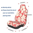 thumbnail image 2 of Lsque Beige Flowers Pattern Car Seat Covers for Front Seats , Waterproof Seat Covers for Cars, Sporty Front Seat Covers,Car Seat Cover Protector Front Seats, 2 of 5