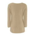 thumbnail image 5 of Bovemsi Womens Sweaters Casual Solid Long Sleeve Jumper Blouse Fall Sweaters, 5 of 5