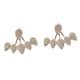 thumbnail image 3 of Cristal transparente hojas oreja chaqueta oreja puños Stud pendientes joyería regalo Hugo Aretes de cristal, 3 of 7