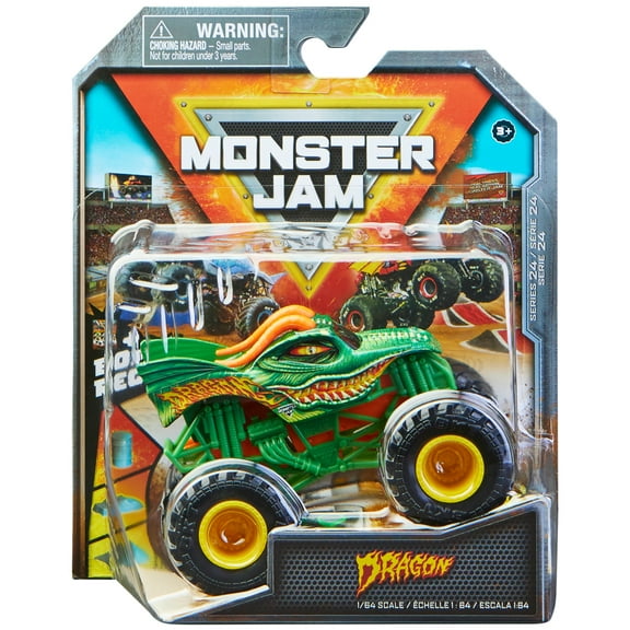 Monster Jam 1:64 Dragon Monster Truck, Crazy Creatures Series