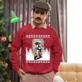 thumbnail image 5 of Christmas Sweatshirt, Born to Ride Dog on Scooter Christmas Sweatshirt, Funny Holiday Ugly Sweater, Festive Crewneck for Pet & Scooter Lovers, 5 of 5