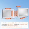 thumbnail image 6 of KFFKFF Food Truck Service Window, 36"x24" Constructed from Aluminum Alloy, Features 2 Movable Windows & Awning Door & Drag Hook, Capable of Opening up to 85 Degrees, Ideal for Concession Trailers, 6 of 9