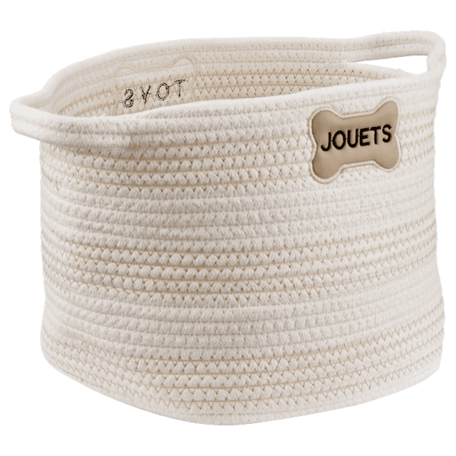 Bouclair White Dog Off white Basket