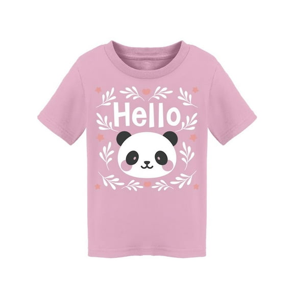 Botanical Design Panda Head T-Shirt Toddler -Image by Shutterstock,  3 Toddler
