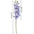 thumbnail image 3 of Fake Plants Promotion Sale! Nomeni 2 Stems Lavender Silk Stem Artificial Orchid Flowers for Diy Wedding Bouquet Party Home Tabletop Floral Centerpiece Décor, Home Decor Clearance Sale Purple, 3 of 8