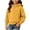 Yellow-1, variant on Toddler Girls Button Down Hoodie Drop Shoulder Sweatshirt Solid Color Design, Button Down,Front Pockets, Long Sleeve,Casual Fashion Hoodie,Daily School Wear,Spring Fall Sweatshirt