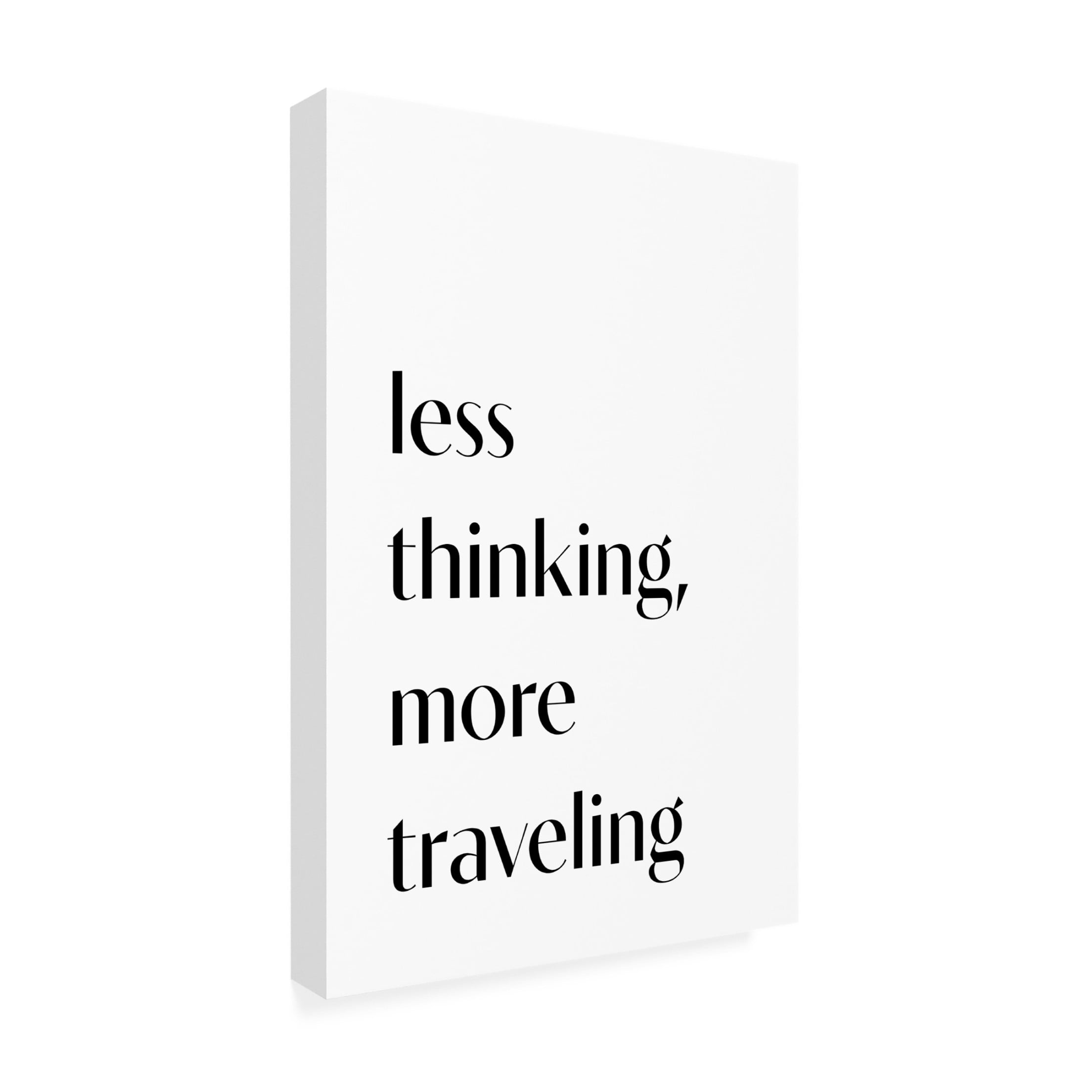 Trademark Fine Art Pictufy Studio II Less Thinking Canvas Wall Art