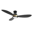 thumbnail image 2 of Carro York 52'', Smart Ceiling Fan with Remote, Light Kit Included Black Finish, 2 of 8