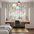 thumbnail image 4 of Easter Kitchen Curtains Window Panels, Spring Rabbit Eggs Eucalyptus Leaves Floral Wood Insulated Window Treatment Curtain, Grommet Curtains for Bedroom/Living Room/Bathroom, 2 Piece 42"Wx63"L, 4 of 8