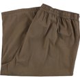 thumbnail image 2 of Karen Scott Kiera Pantalones casuales de pierna ancha para mujer, Marrón, 1X, 2 of 2