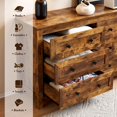 thumbnail image 5 of Merluxy 6 Drawers Dresser for Bedroom, Farmhouse Wood Chest of Drawers for Adult Rustic Brown, 5 of 10