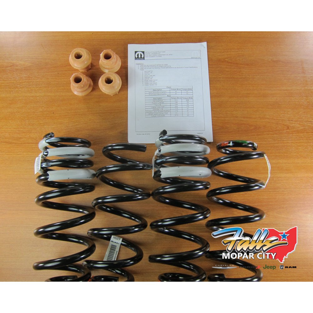 20122019 Jeep Grand Cherokee 6.4L SRT4 Lowering Kit New Mopar OEM