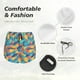 thumbnail image 4 of Balery Colorful Fish 1 Pantalones cortos deportivos para mujer con forro y dos bolsillos, elásticos, para entrenamiento, gimnasio, yoga-Small, 4 of 7