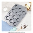 thumbnail image 2 of Molde para Muffin 12 Cavidades Ekco Baker’s Secret Antiadherente Gris, 2 of 4