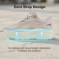 thumbnail image 4 of Women's Wide Toe Road Running Shoes Slip in Hands Free Arch Support Memory Foam Zero Drop Sole Athletic Support Lightweight Breathable Walking Shoes Platform Chunky Sneaker, 4 of 6