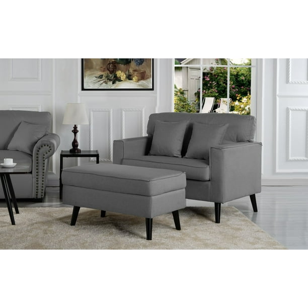 Oversized Living Room Chair With Ottoman Baci Living Room