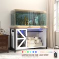 thumbnail image 5 of OC Orange-Casual 55-75 Gallon Fish Tank Stand with Cabinets and Shelves, Aquarium Tank with Power Outlets, Heavy Duty Steel Frame with Wooden Storage Shelf, 1200LBS Capacity, White, 5 of 7