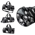 thumbnail image 3 of Skull Large Capacity Sports Bag, Gym Bags for Basketball and Soccer, 17.7 Inches with Interior Zipper Pocket, 3 of 6
