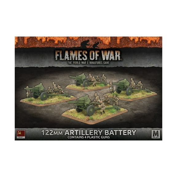Battlefront Miniatures 122mm Artillery Battery New