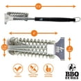 thumbnail image 4 of BBQ Butler Bristle Free Grill Brush - 360 Degree Grate Scraper - Stainless Steel, 4 of 7