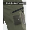 thumbnail image 3 of Men's Cargo Shorts Stretch Waist Lightweight Work Shorts Ripstop Tactical Shorts for Hiking, Military, Hunting, 3 of 6