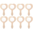 thumbnail image 1 of 8Pcs DIY Wooden Handheld Mirror Unfinished Mirror Unpainted Makeup Mirror for Kid, 1 of 3
