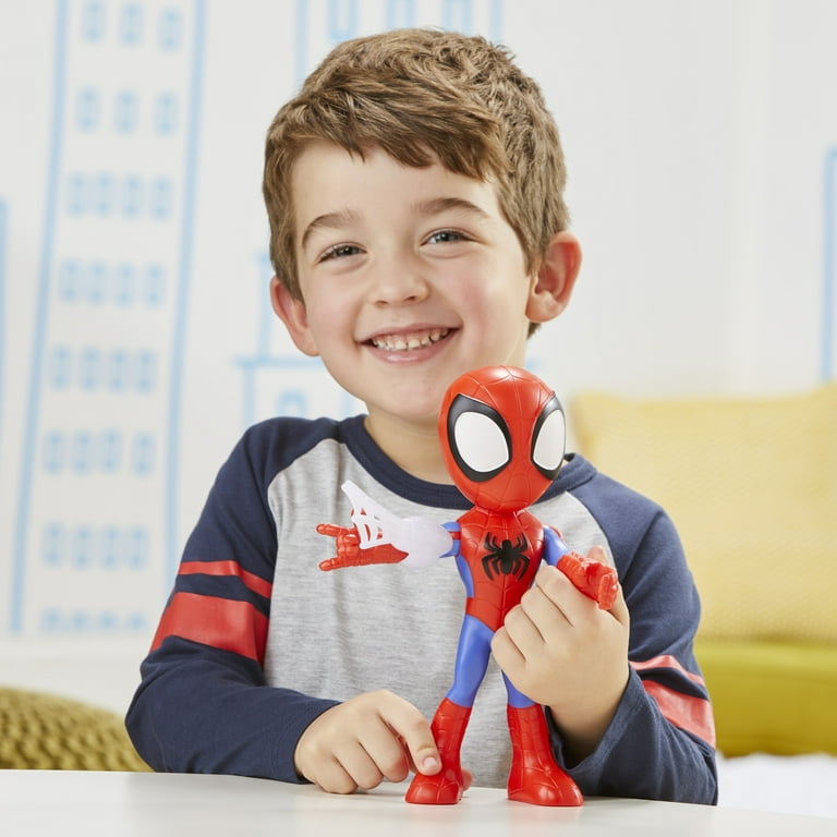 Marvel Supersized Spidey Action Figure, 9-Inch Poseable Toy with