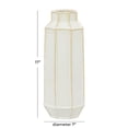 thumbnail image 3 of DecMode 17" Handmade White Ceramic Vase, 3 of 6