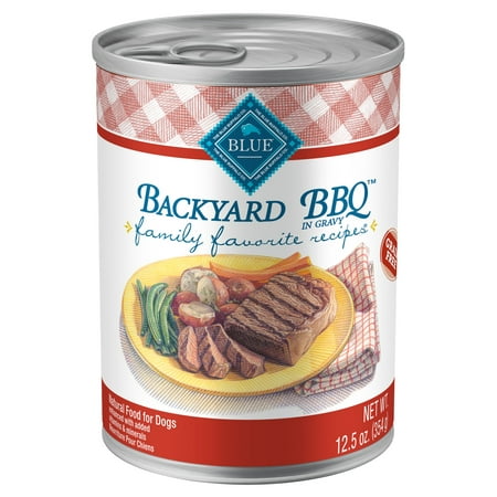 Blue Buffalo Family Favorites Grain-Free Backyard BBQ Wet Dog Food, 12.5-oz, Case of (Best Family Protection Dog)