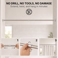 thumbnail image 4 of Tension Adjustable Shower Curtain Rod 28-47 Inches Stainless Steel Chrome, 4 of 9