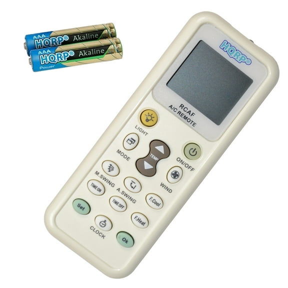 HQRP Universal Remote Control Compatible with Soleus Air SG-CAC-08ESE SG-CAC-10SE SG-CAC-12SE SG-WAC-06ESE SG-WAC-06ESE-C Air Conditioner