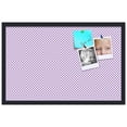 thumbnail image 2 of PinPix 28x18 Custom Cork Bulletin Board Purple Polka Dot Poster Board Has a Fabric Style Canvas Finish, Framed in Purple Polka Dot, by ArtToFrames (PinPix-504), 2 of 6