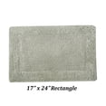 thumbnail image 4 of Better Trends 17" x 24" Premium Bathroom Rugs 100% Cotton Soft Reversible Tufted Bath Mat Water Absorbent Bath Rug Ideal for Bathroom Shower and Tub Use (Dark Sage) Edge Collection, 4 of 6