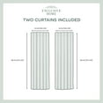 thumbnail image 2 of Exclusive Home Catarina Layered Solid Room Darkening Blackout and Sheer Hidden Tab/Rod Pocket Top Curtain Panel Pair, 52"x108", Winter, Set of 2, 2 of 8