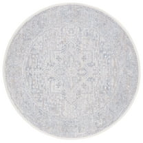SAFAVIEH Marmara Bristol Oriental Area Rug, Beige/Grey Blue, 6'7" x 6'7" Round