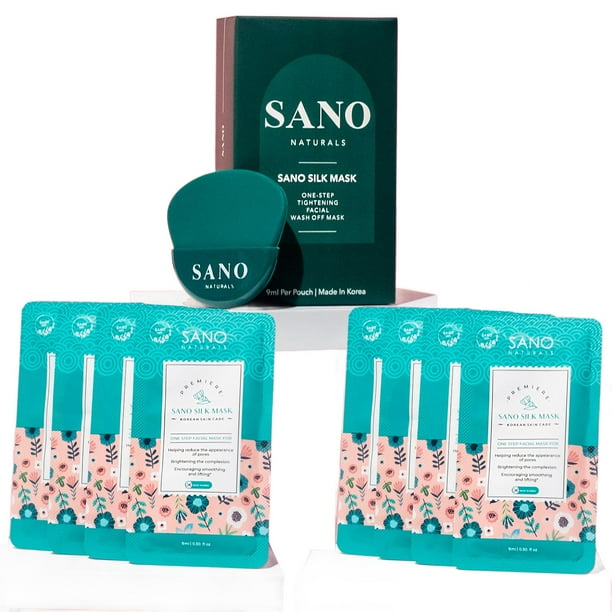 Mascarilla facial Sano Silk Mask Vegan Zombie, paquete de 8