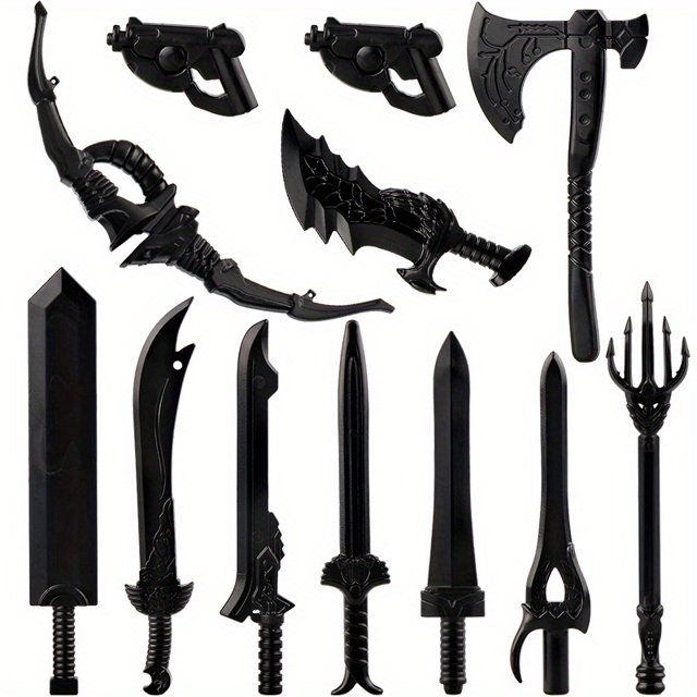 Equipment Custom Medieval Mini Figures Accessories Building Block Toys Weapon Accessories
