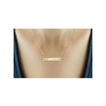 thumbnail image 2 of JewelersClub J Initial 14K Gold Over Silver Bar Necklace, 2 of 4