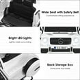 thumbnail image 6 of Costway Mercedes Benz 12V Electric Kids Ride On Car RC Remote Control W/Trunk White, 6 of 9