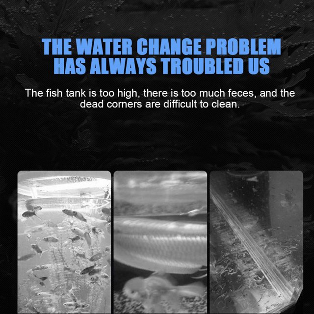 Aquarium Water Changer, Fish Water Changer, Water Changer Pipe for Fish Aquarium Short Type,Standard Type