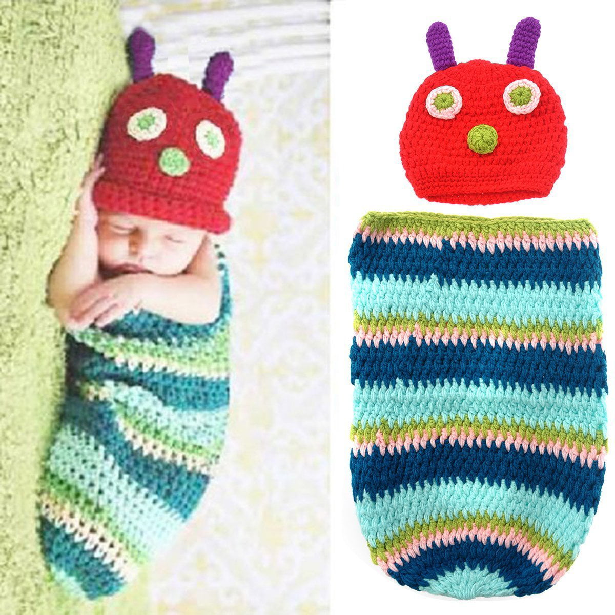 Infant Kids Girl Boy Knit Crochet Clothes Costume Photo Photography Props Outfit