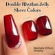 thumbnail image 2 of Esmalte en gel Double Rhythm Translucent Sheer Jelly, 15 ml, rojo, 2 of 8