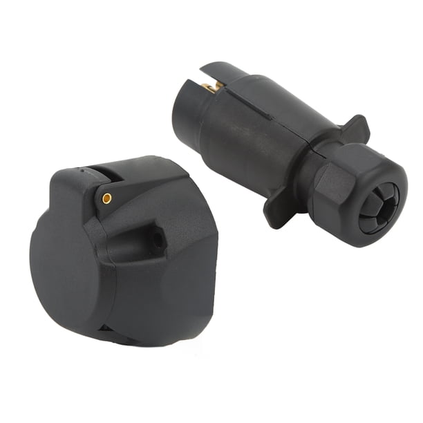 Enchufe De Remolque, Contacto De Tornillo De Alta Eficiencia Carcasa De ABS Conector De Cable De 7 Pines Piezas De Repuesto Resistente A La Corrosión Con Piezas De Montaje Para ANGGREK Trailer Connector Bracket Kit