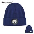 thumbnail image 7 of AYAMAYA Unisex Beanie Hat with LED, Rechargeable Knitted Winter Warm Hats with Headlamp for Outdoor Camping Hiking, Blue, 7 of 7