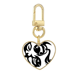 thumbnail image 1 of Constelación de Piscis, signo del Zodiaco Llavero de metal en forma de corazón dorado, 1 of 3